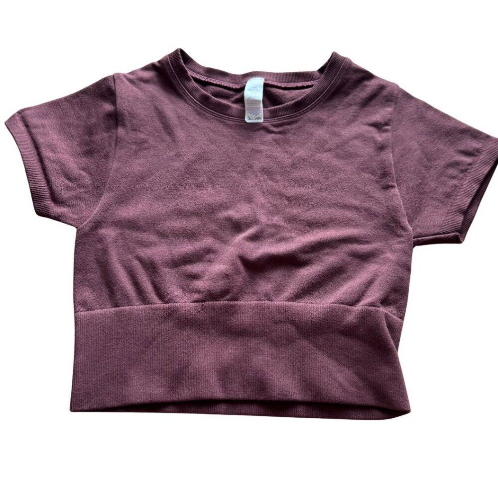 Offline by Aerie Sidewalk Seamless Crop Top - Cranberry, Extra Small (XS)